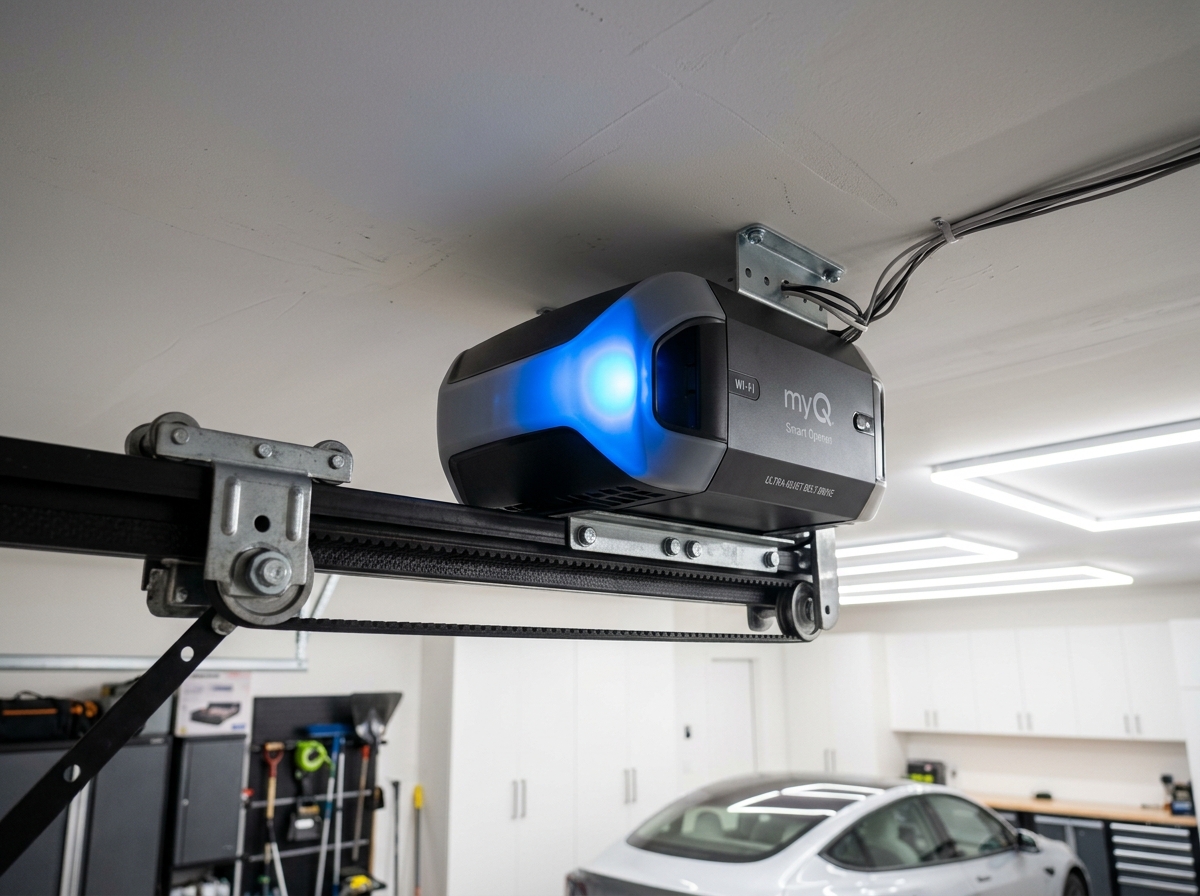 Smart Garage Door Opener Installation LiftMaster Genie